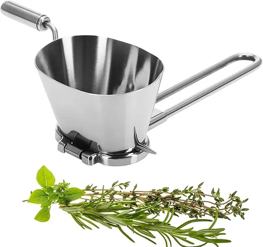 Manual Stainless Steel Parsley Shredder,Pepper Grinder,Herb Roller Mincer,Handheld Spice Grinder,Versatile Kitchen Tool for Herbs Vegetables Spices,Easy Hand-crank for Quick Cutting/Mincing