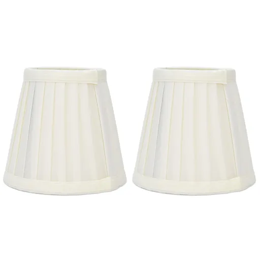 2 Pcs Double Small Lamp Shade Clip On Bulb Comfortable Material Barrel Fabric Lampshade for Table Chandelier Wall LampPX30