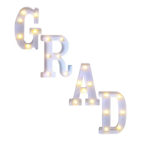 Graduation Decorations LED Light Up Letters Sign ‘ 2026’, Long Marquee Party Decor for Kindergarten Preschool High School College Graduation Wall Table Centerpieces