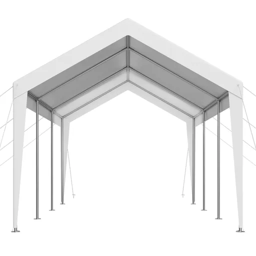 Carport Car Canopy 10 x 20 FT Heavy Duty Portable Car Shelter Tent White