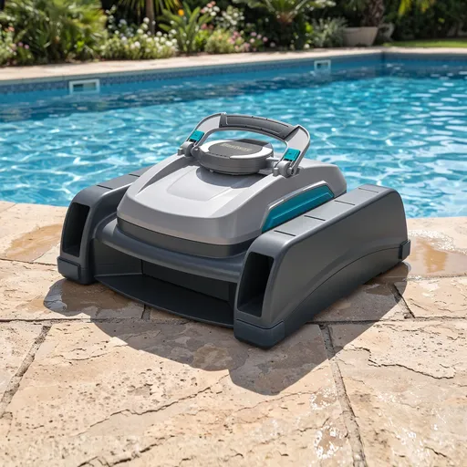 Bestway Robotic Pool Cleaner Automatic Vacuum Surface Skimmer Above Ground 2-in-1