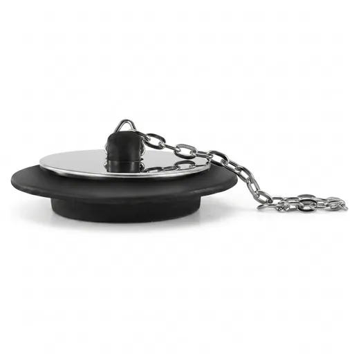 40mm Sink Plug w/ Stainless Steel Chain for Kitchens or Bathrooms