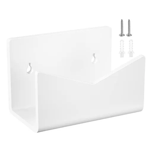 Clear Acrylic Wall-Mounted File Organizer and Mail Holder, Letter and Envelope Rack for Home Office Use