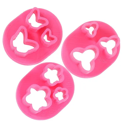 3pcs Polymer Clay Mold Clay Cutter Kit Earring Polymer Clay Cutter Polymer Clay Cutters for Earrings Pottery