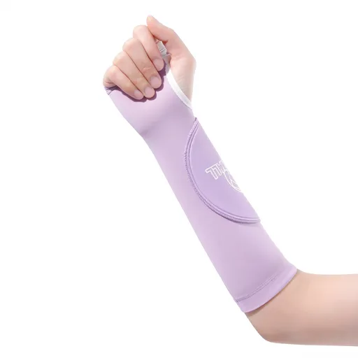 Volleyball Arm Guards Nylon The one who leaps Volleyball arm guards [purple] l size pair [suitable for weight 60-75kg]