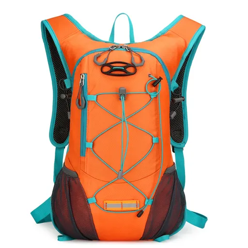 Orange-Capacity Storage Backpack, featuring a main compartment with multiple organized pockets for efficient item arrangement. Ideal for daily commuting and short trips, offering practical and convenient storage solutions.