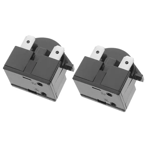 2-Relay Replacement Part for Mini Refrigerator, Black ABS Component for Kitchen Fridge Appliances