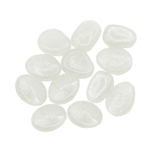 Fluorescent Stone ! Glowing Stone 12Pcs White Sale, Garden Pebbles Glow Stones Rocks Luminous Pebbles for Walkways Outdoor Decor White