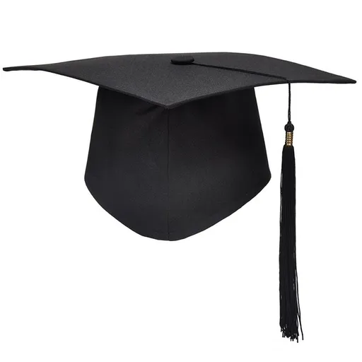 Unisex Adult Graduation Cap with Tassel Adjustable,Halloween Cosplay Costume Accessory Black Graduation Caps with Tassel Adjustable
