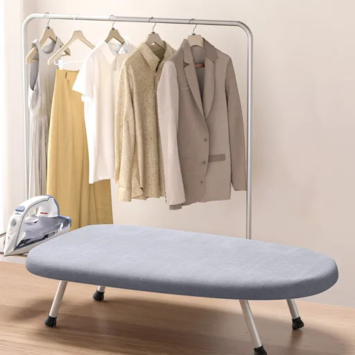 Desktop Ironing Board, Small Folding Tabletop Iron Board with Heat-Resistant Cover, Portable for Dorm, Travel & Small Spaces, Mini Ironing Mat A