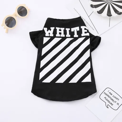 Odd Pet Dog Owner T Shirt Cotton Vest Dog Vest WHITE L