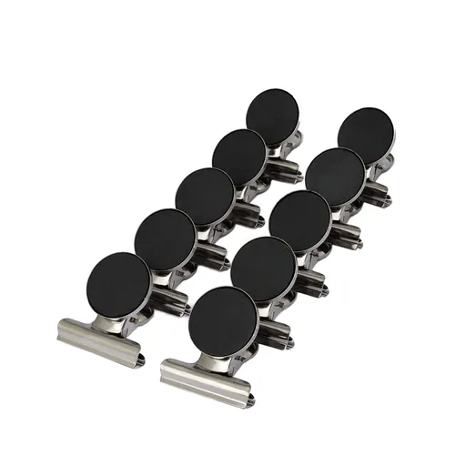 Heavy Duty Magnets for Photos Lists Calendars Set of 10 Round Whiteboard and Fridge Magnets with 1.5in Wide Clips. Get Magnetic