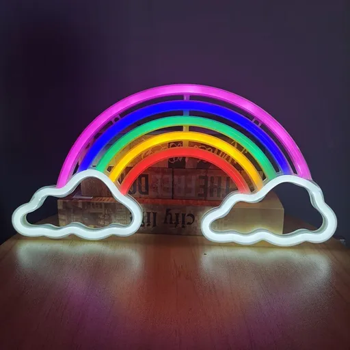Neon Rainbow Light, Festival LED Wall Decor Light Art Neon Light Sign for Home Decoration,Bedroom, Lounge, Office, Wedding