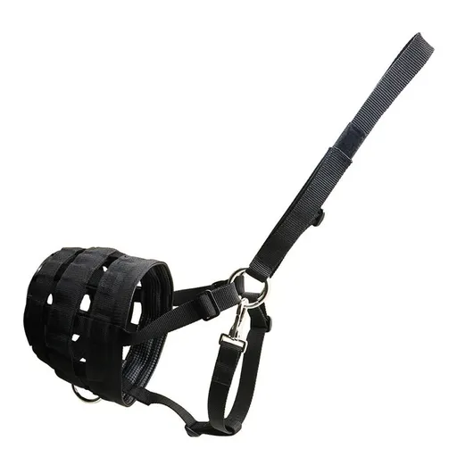 Durable Ventilated Grazing Muzzle with Attached Breakaway Halter - Lightweight Horse Muzzle, Supports Natural Grazing, Restricts Food Intake,（Size small）