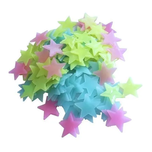 Hod Health & Home Glow In The Dark Stars - Rainbow