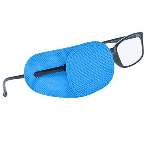6pcs Children's oblique amblyopia training cover cloth glasses, single eye mask, breathable single-sided one eyed dragon eyes