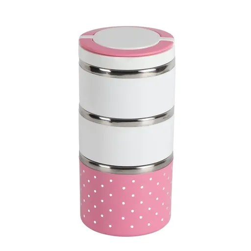 3 Layer Stainless Steel Insulation Thermo Thermal Lunch Box Food Container Hot