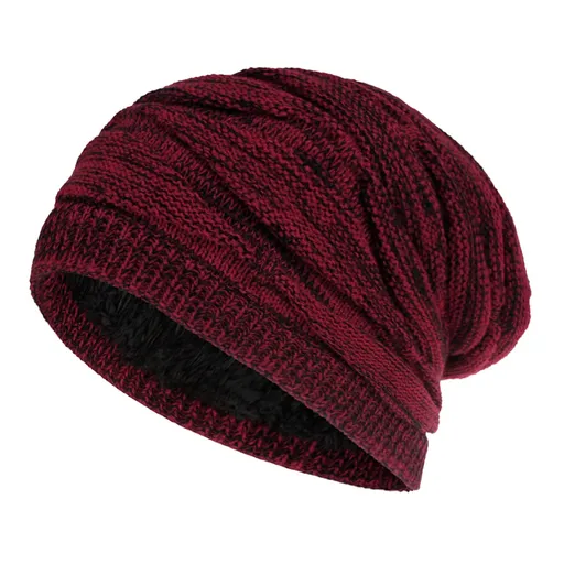Unisex Winter Warm Lined Slouchy Knit Beanie Hat Stocking Cap Skull Cap for Men Women Versatile Winter