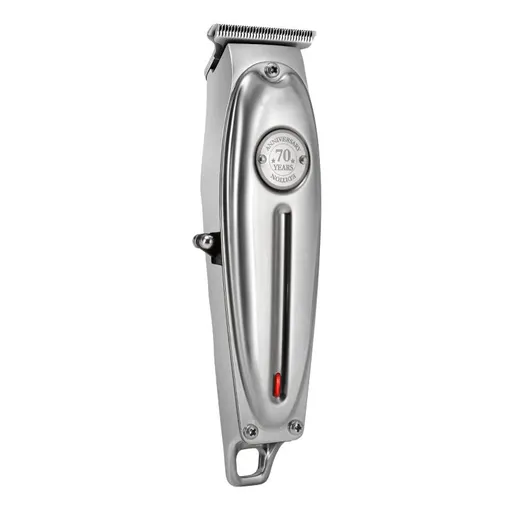 Hair Clipper Trimmer, Metal Hair Clipper Professional Hair Trimmer USB Rechargeable Barber Shop Electric Men' s (Color : Silver)
