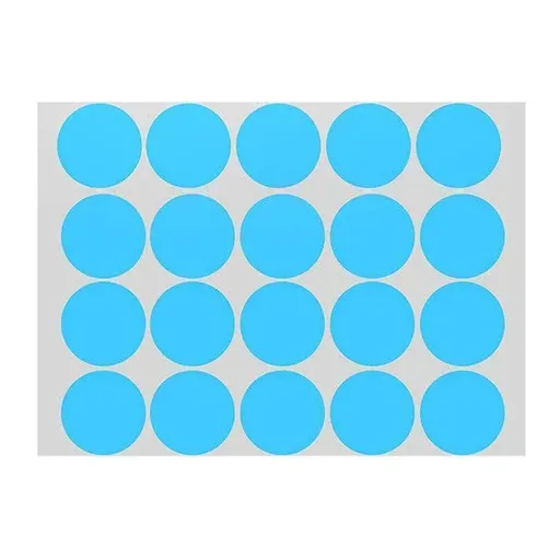 Blue Assorted Sizes Colour Sticker Dots Adhesive Round Labels Circular Spot Scrapbook - 8mm*260 Dots