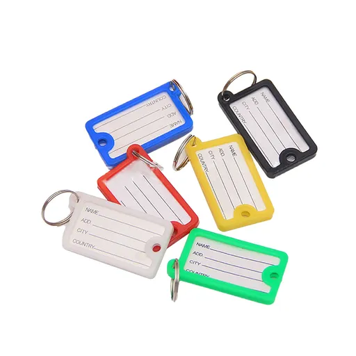 72PCS Keys Identifier Easy to Record and Identify Colorful PP Key Label for Office School Home