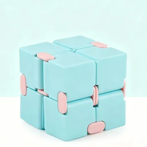 2pk Pastel Blue & Green Infinity Fidget Cube