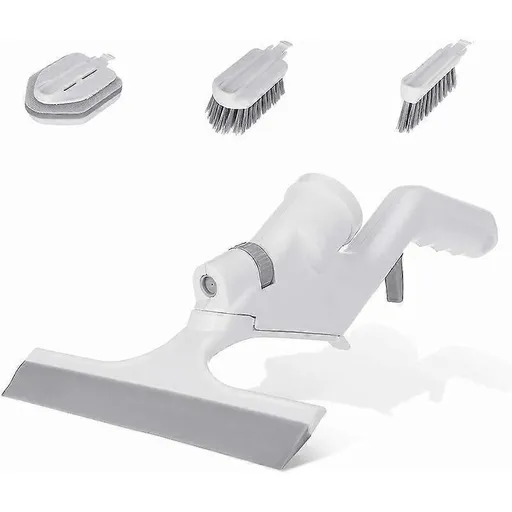 3-in-1 Floor & Glass Squeegee Brush, Bathroom Shower Cleaner with Heads
