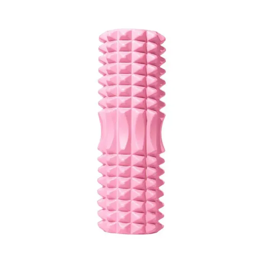 High Density EVA Foam Roller Yoga Massage Stick for Fitness - Crescent Style Pink-33cm