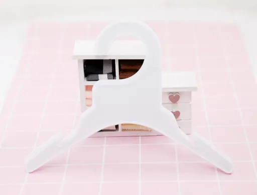Pet Dog Clothes Hanger Shine Plastic Small 18CM White Hanger Large-about 25CM long