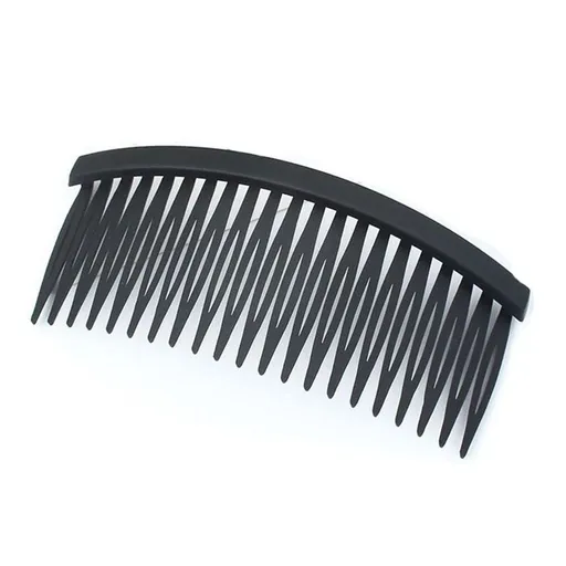 Side Hair Comb Frosted Fixed Bangs Hair Comb Hair Clips Headwear Bangs Clip Simple Traceless Hairpins Hair Accessories(black)