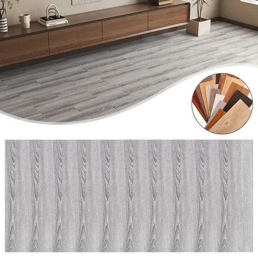 10 Pack Peel and Stick Floor Tiles Wood Effect Vinyl Flooring 1.5mm Thick Adhesive Planks Waterproof Removable Self Adhesive Flooring for Kitchen Bathroom Living Room Rental Home DIY, C