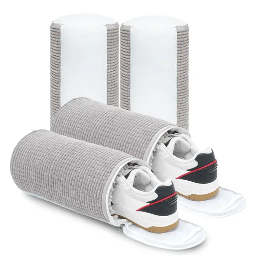 2 Pack Shoe Washing Bag for Washing Machine with 360-degree Cleaning Fibers, Protects Sneakers and Trainers, Laundry Care for Australian Homes