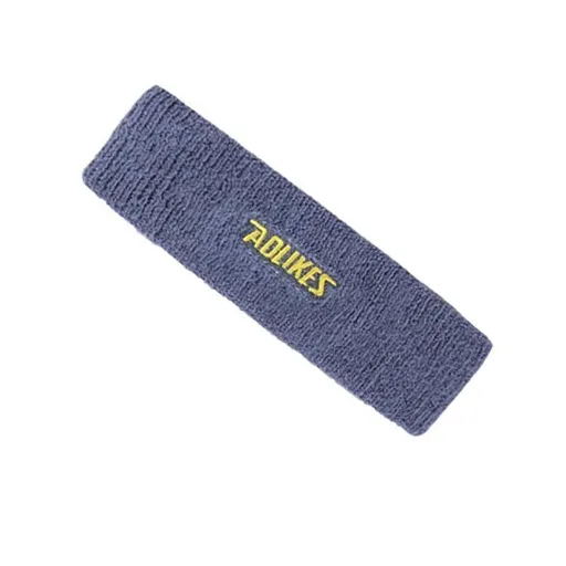 Aolikes Headbands Sweatband Cotton Hair Gym Yoga Stretch Sport Sweat Band - Grey