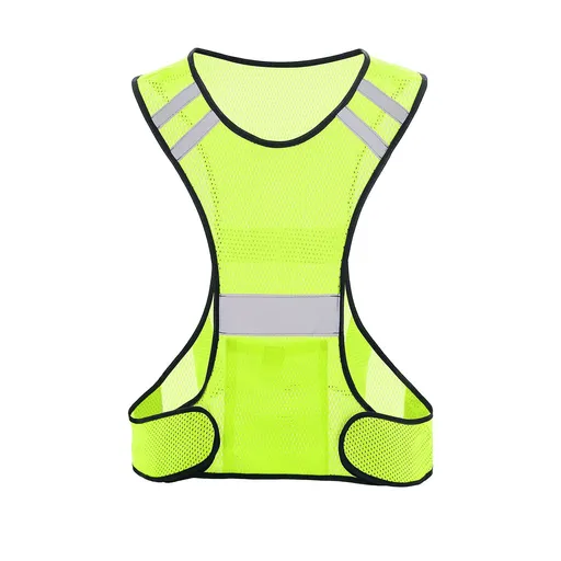 Reflective Running Vest, High Visibility Running Gear with Large Pocket Mesh reflective vest sports（1 pcs）