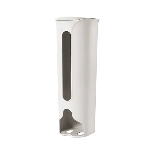 1 Storage Box Grocery Bag Holder Wall Mount Garbage Storage Bag Dispenser Hanging Can with Cover Kitchen Bag Holder Dispenser for Bags One Size B