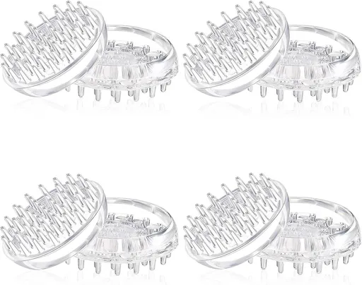 8 Piece Carpet Protectors Spiked Caster Cups Round Furniture Caster Cups for Sofa Tables Chairs Clear