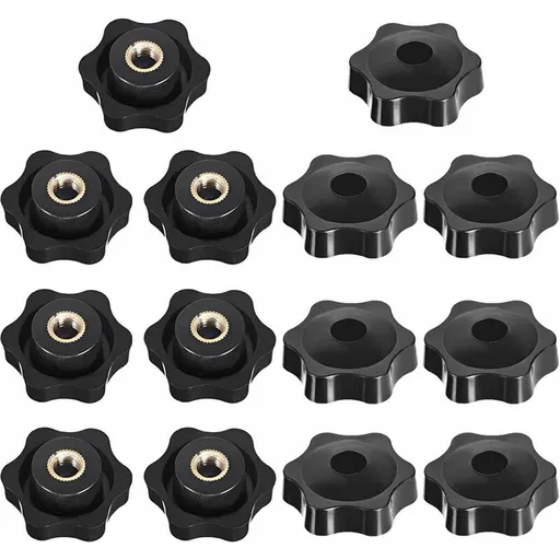 Star Head Clamping Knob, Star Head Clamping Nuts Knob, Clamping Nuts Star Shape Handle, Thread Clamping Knob, For