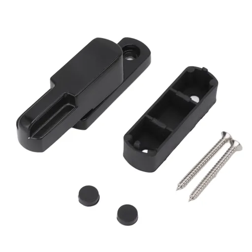 Window Sash Lock Aluminum Alloy T Type Sliding Window Latch Child Proof Safety Lock for Home Security Black