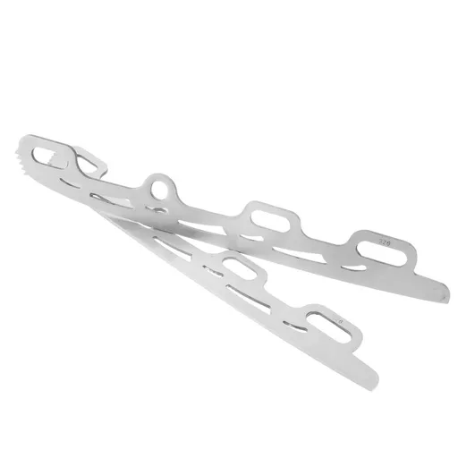1 Pair Plated Stainless Steel Figure Skate Blades and Wear-Resistant for Ice Skating Performance