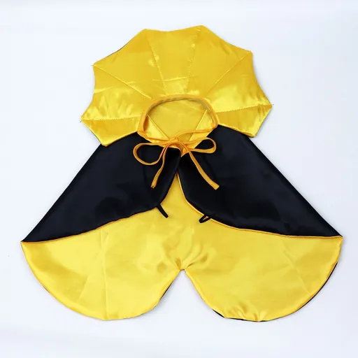 Pet Cape Halloween Cat Dog Adjustable Cloth yellow horn cape Free size