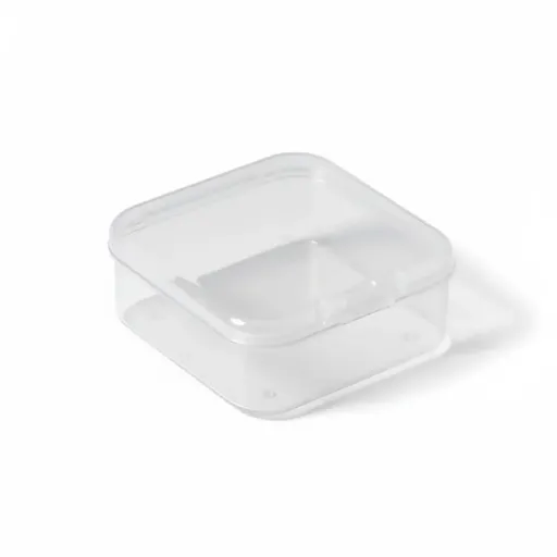 100PCS Transparent Plastic Storage Boxes Storage for jewelry Craft Beads Parts - 52x52x20mm