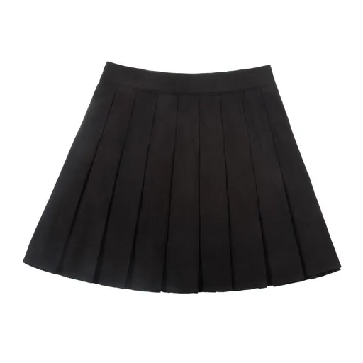 Xiang Mei Mei Women's Pleated Mini Skirt Poly Black