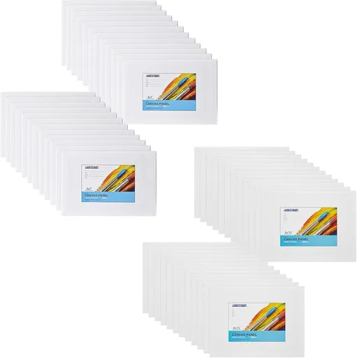 Painting Canvas Panel Boards - 5x7 Inch Art Canvas,24 Pack with Painting Canvas Panels- 24 Pack Canvas Board,8x10 Inch