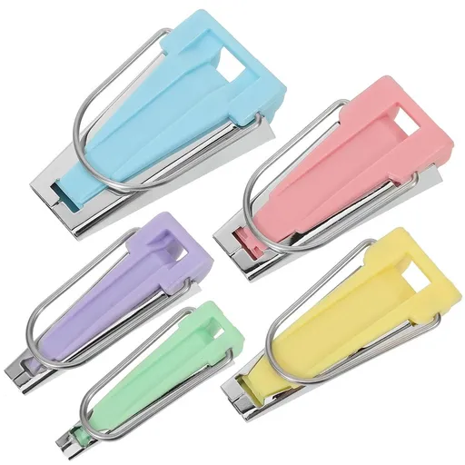 5-Piece Bias Binding Maker Kit, Practical Sewing Tool for Crafts and Family Projects, Alloy Material