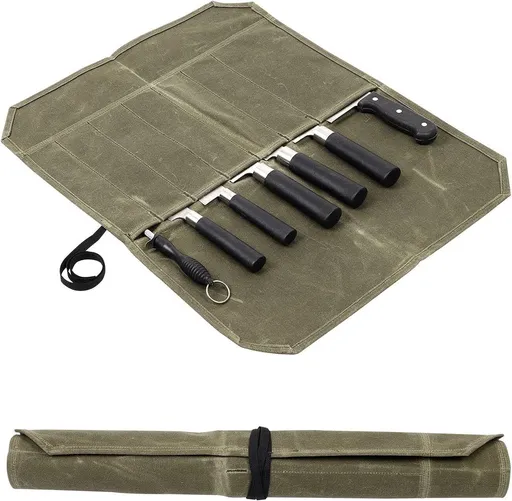 Knife Roll, Chef’s Knife Roll Case, Cutlery Knives Holders Protectors, Home Kitchen Cooking Tools And Utensils Wrap Bag Wallet