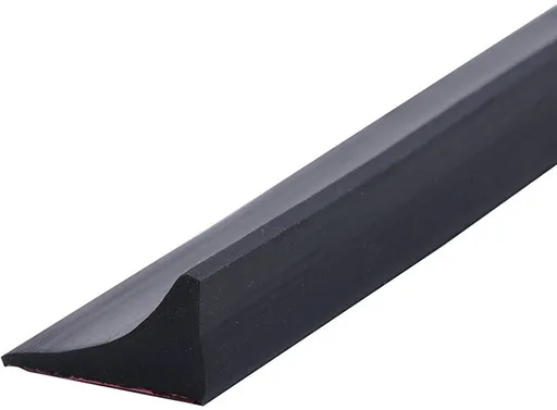 Shower thresholds - 2 meters - Anti-water strip - Foldable shower water dam - dry and wet separation - black - Sanitary Water Stopper - TPE - shower threshold water stop barrier and retention system and keeps water within the threshold