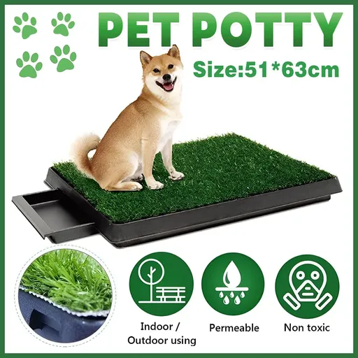 Dog Toilet Training Drawer Type Pet Lawn Toilet Easy To Clean For Indoor Outdoor