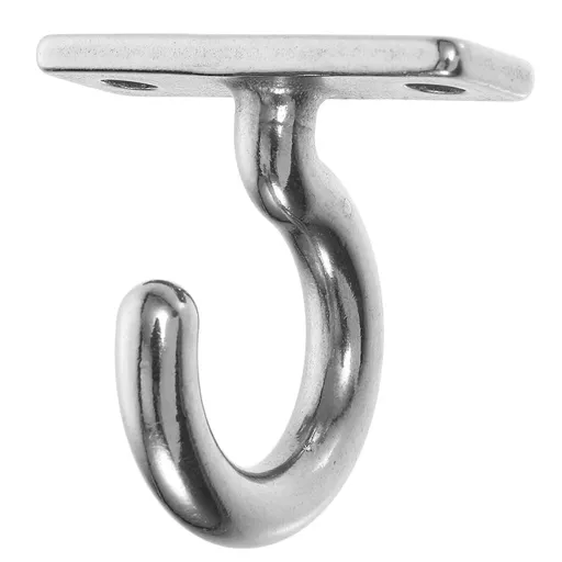 2-Pack Stainless Steel Ceiling Hooks for Hanging Clothes and Plants, Perfect for Bathroom, Kitchen, and Home Use