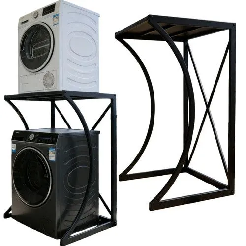 ORIGINAL Dryer Stand Maxi: Portable Dryer Rack Heavy Duty Steel Capacity Black for Washer/Dryer/Mini Fridge