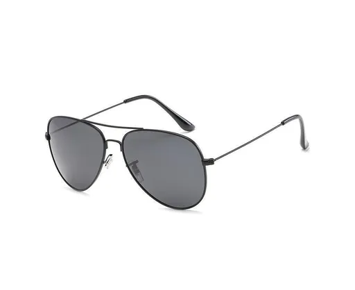 SPLOV Aviation Polarized Sunglasses Men and Women Brand Designer Pilot Sun Glasses Classic Coating Driving - Black Grey